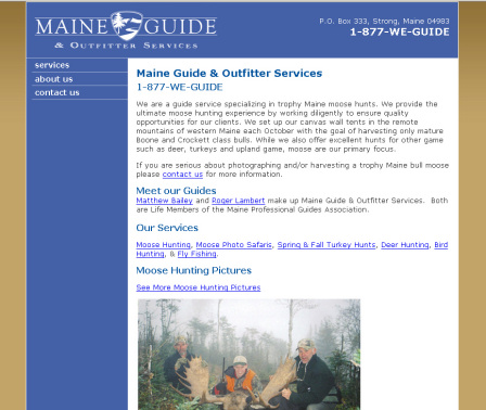 Maine Guide Service